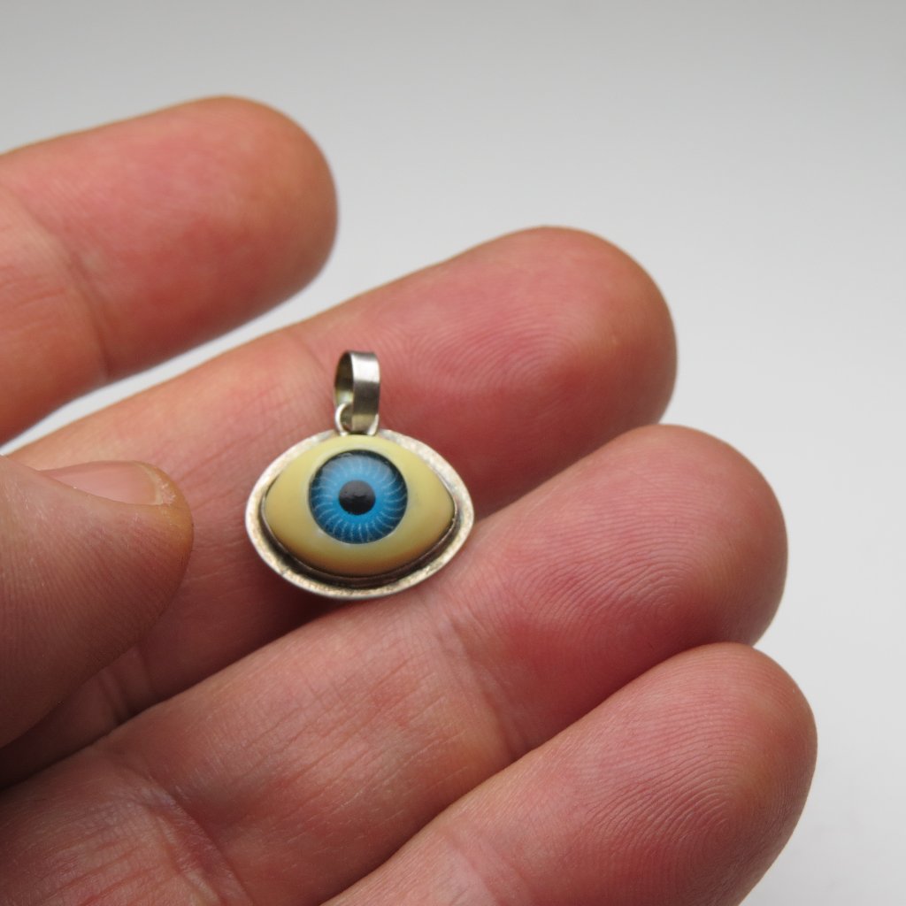 Sterling Silver Evil Eye Pendant 81$